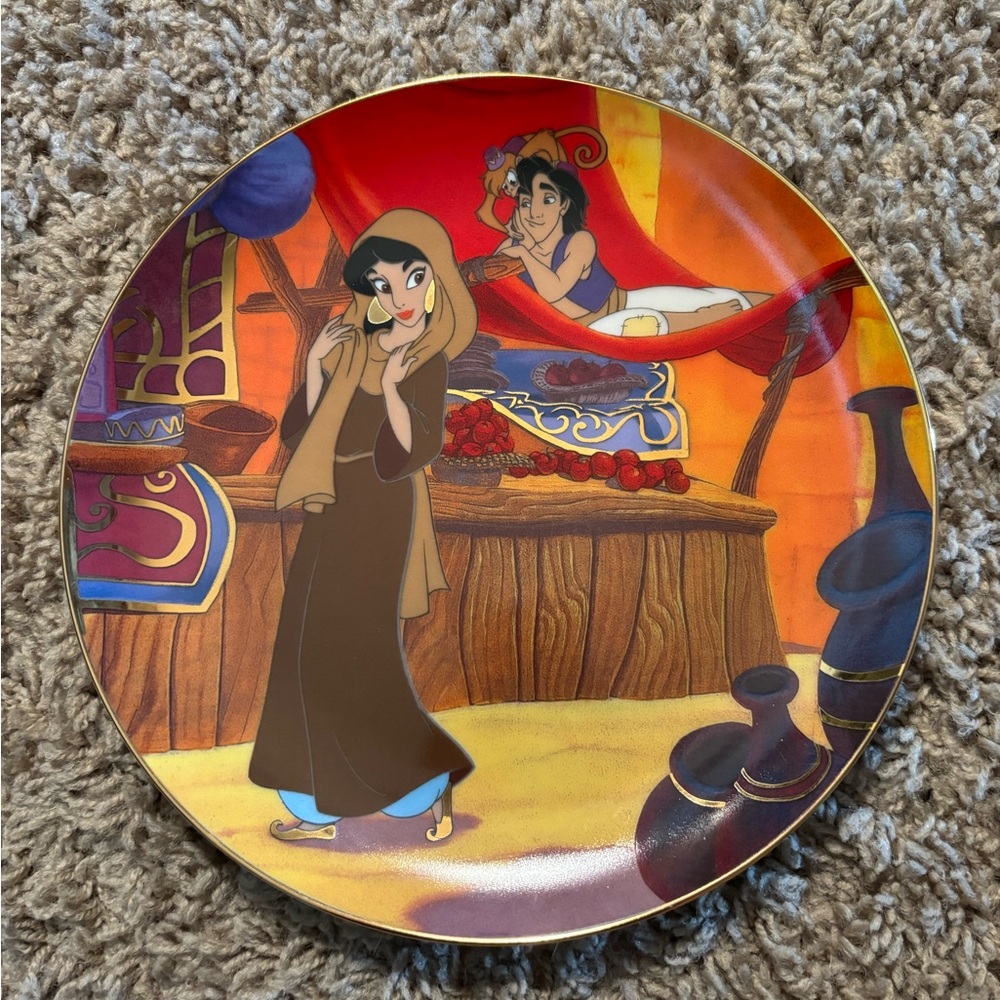 Bradford Exchange Disney Aladdin Decorative Plate